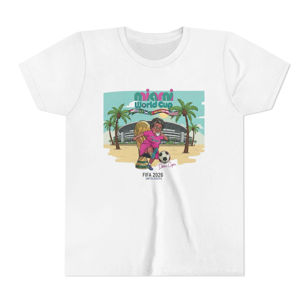 World Cup Miami 2026 Doña Copa Youth Short Sleeve Tee