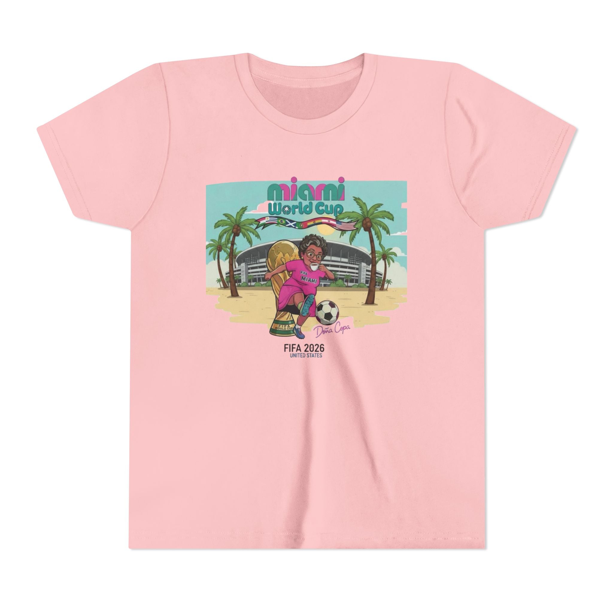 World Cup Miami 2026 Doña Copa Youth Short Sleeve Tee