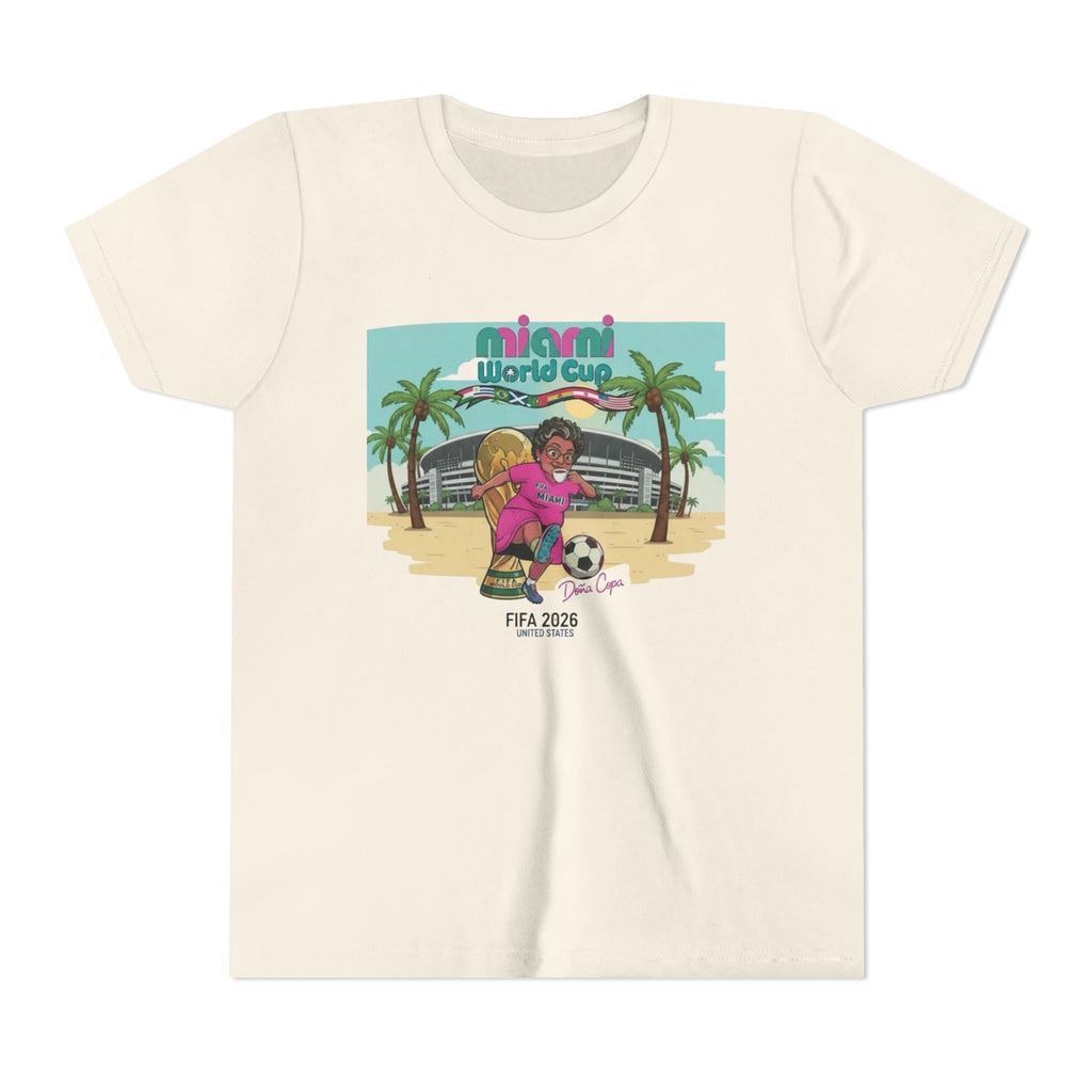 World Cup Miami 2026 Doña Copa Youth Short Sleeve Tee