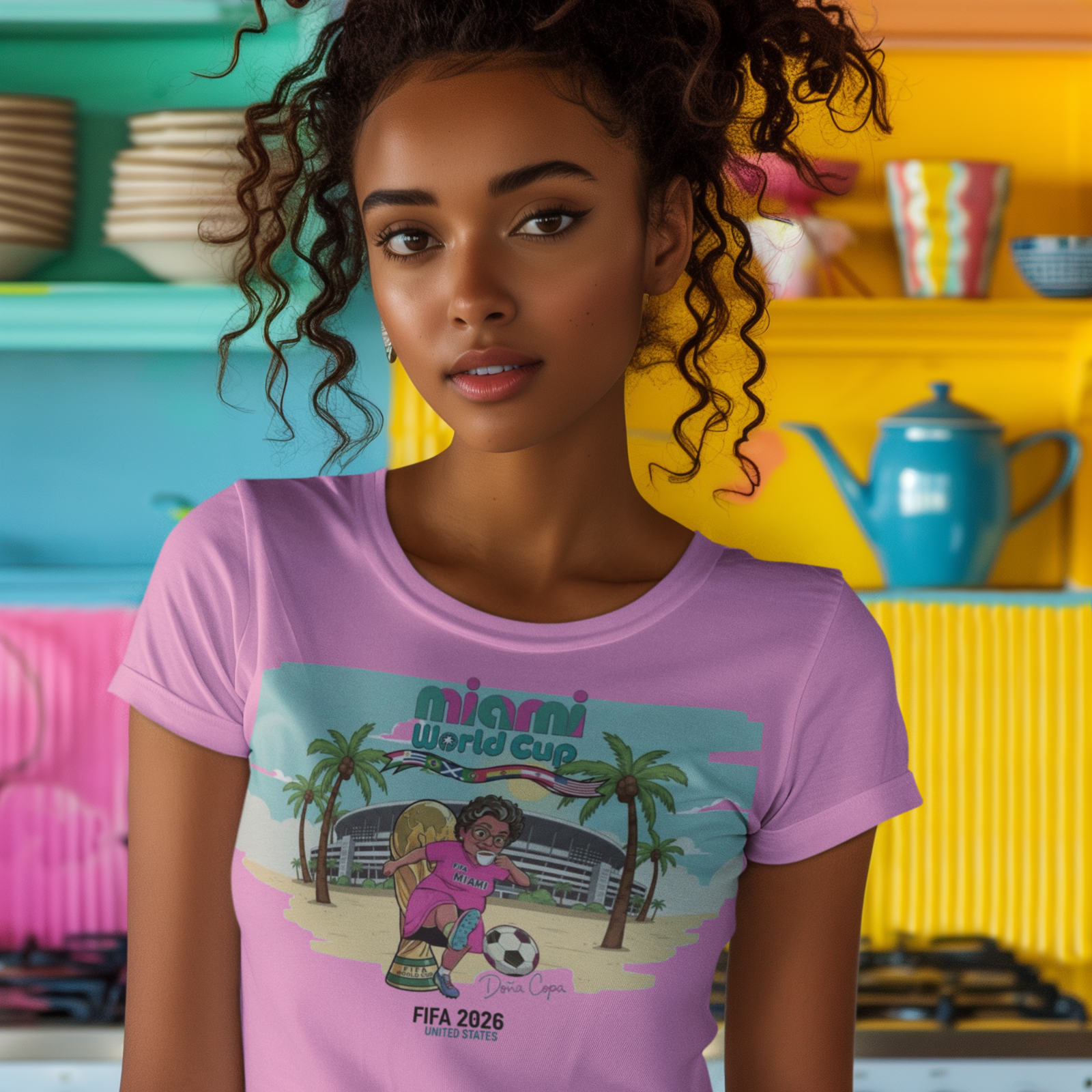 Miami World Cup 2026 Doña Copa Graphic Tee